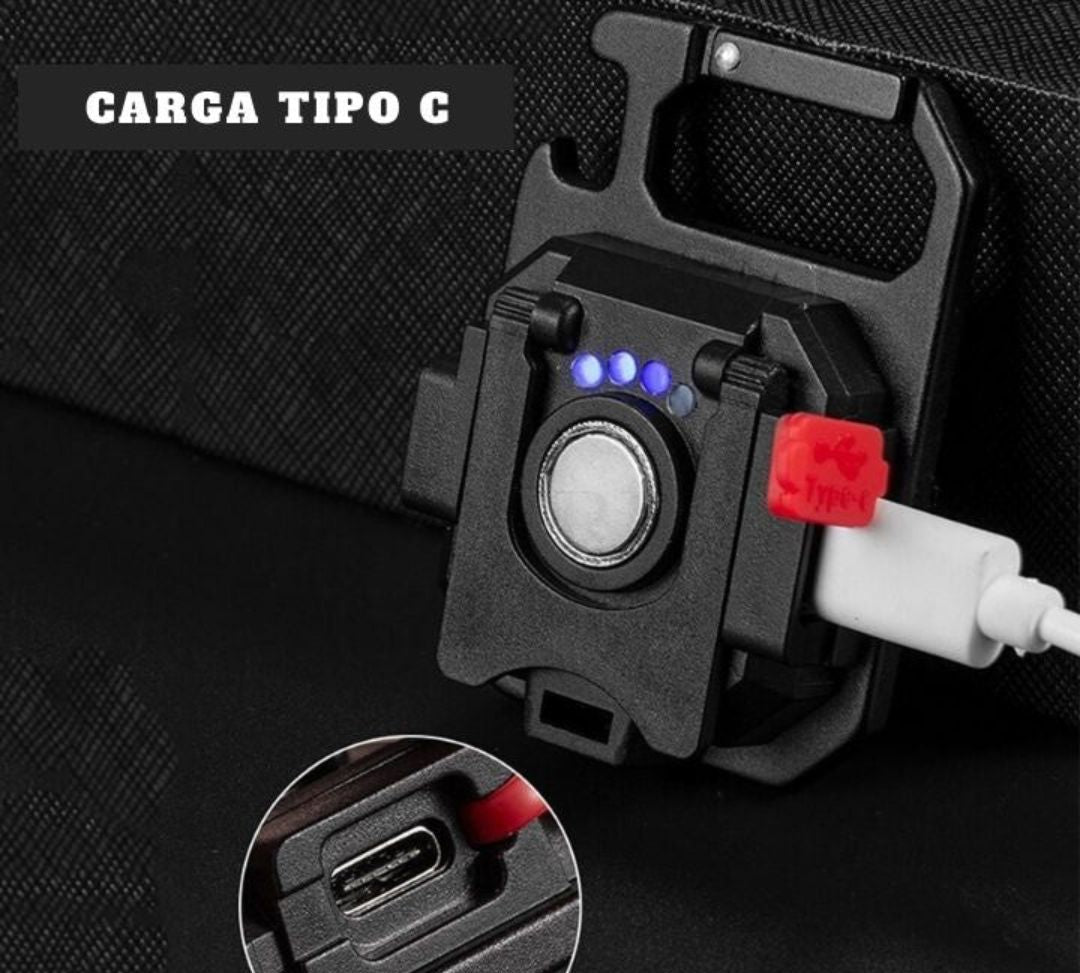 2x1⚡💡 Mini Linterna LED Multifuncional | Llavero + Abrebotellas 🔑🍻