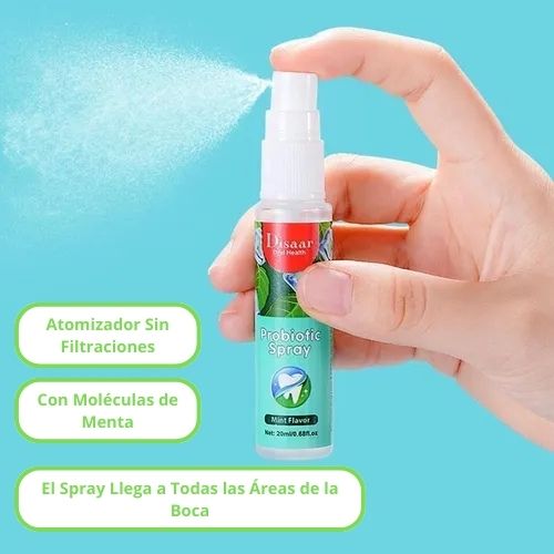 2X1 🌱 Spray Bucal Refrescante con Menta Natural DISAAR 🌱 – Aliento Fresco y Salud Oral 💧