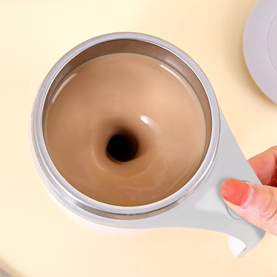 ✨☕🔄 Taza Batidora Automática | Mezclado fácil en segundos 🔋⚡