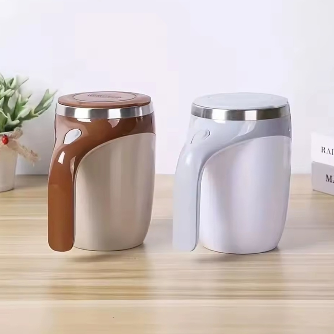 ✨☕🔄 Taza Batidora Automática | Mezclado fácil en segundos 🔋⚡