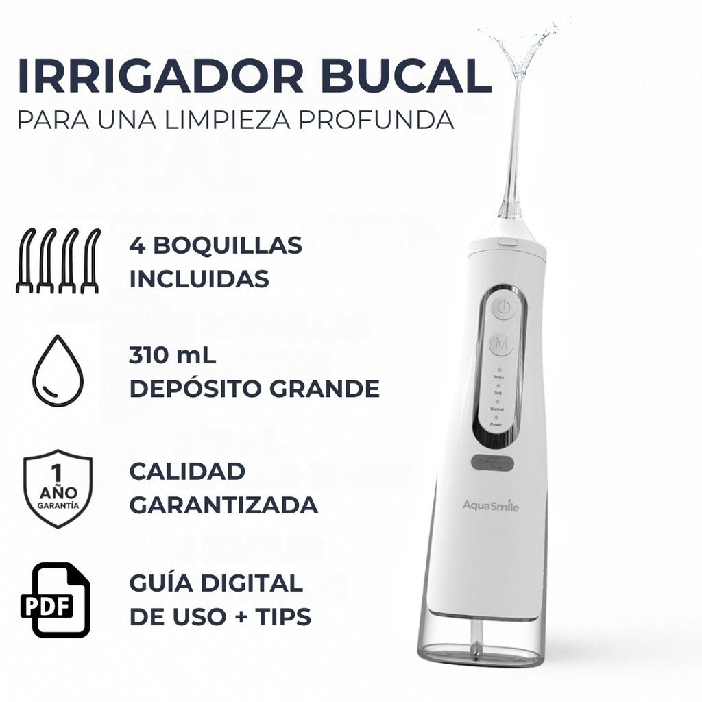 🦷💦 AquaSmile Hydrojet X1 | Limpieza Oral Profunda y Suave 🌊