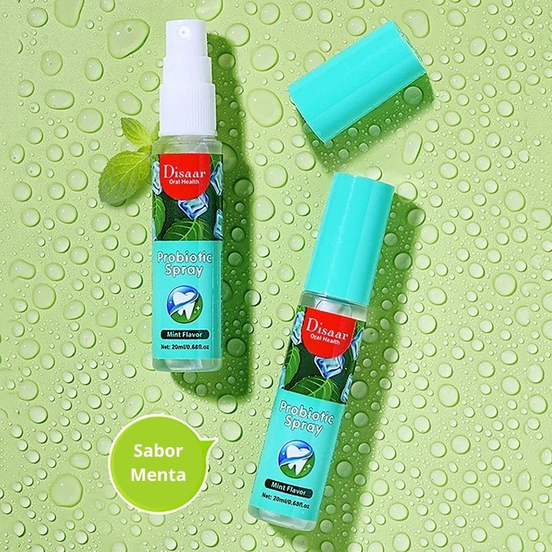 2X1 🌱 Spray Bucal Refrescante con Menta Natural DISAAR 🌱 – Aliento Fresco y Salud Oral 💧