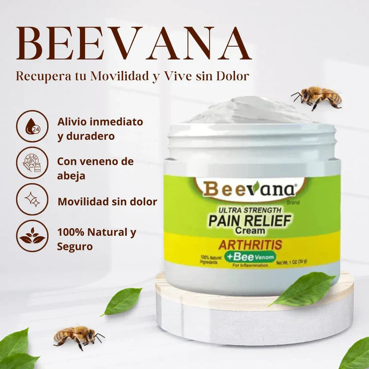 2X1🐝 Beevana – Crema Natural para Dolores Musculares y Articulares 🌿 ¡Alivio rápido y efectivo del dolor de las articulaciones!